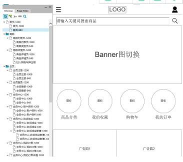 網站原型圖